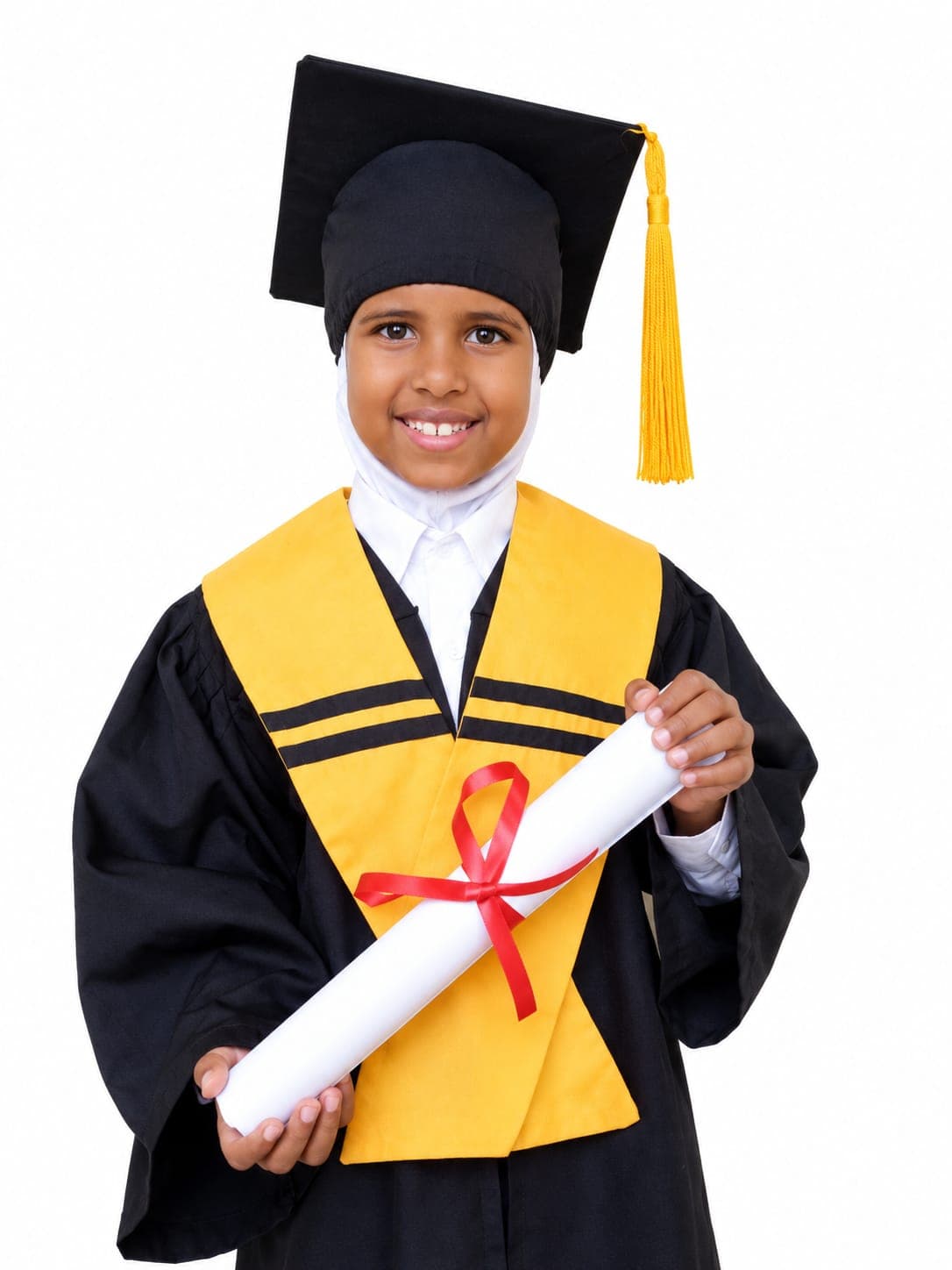 Graduation ceremony moment
