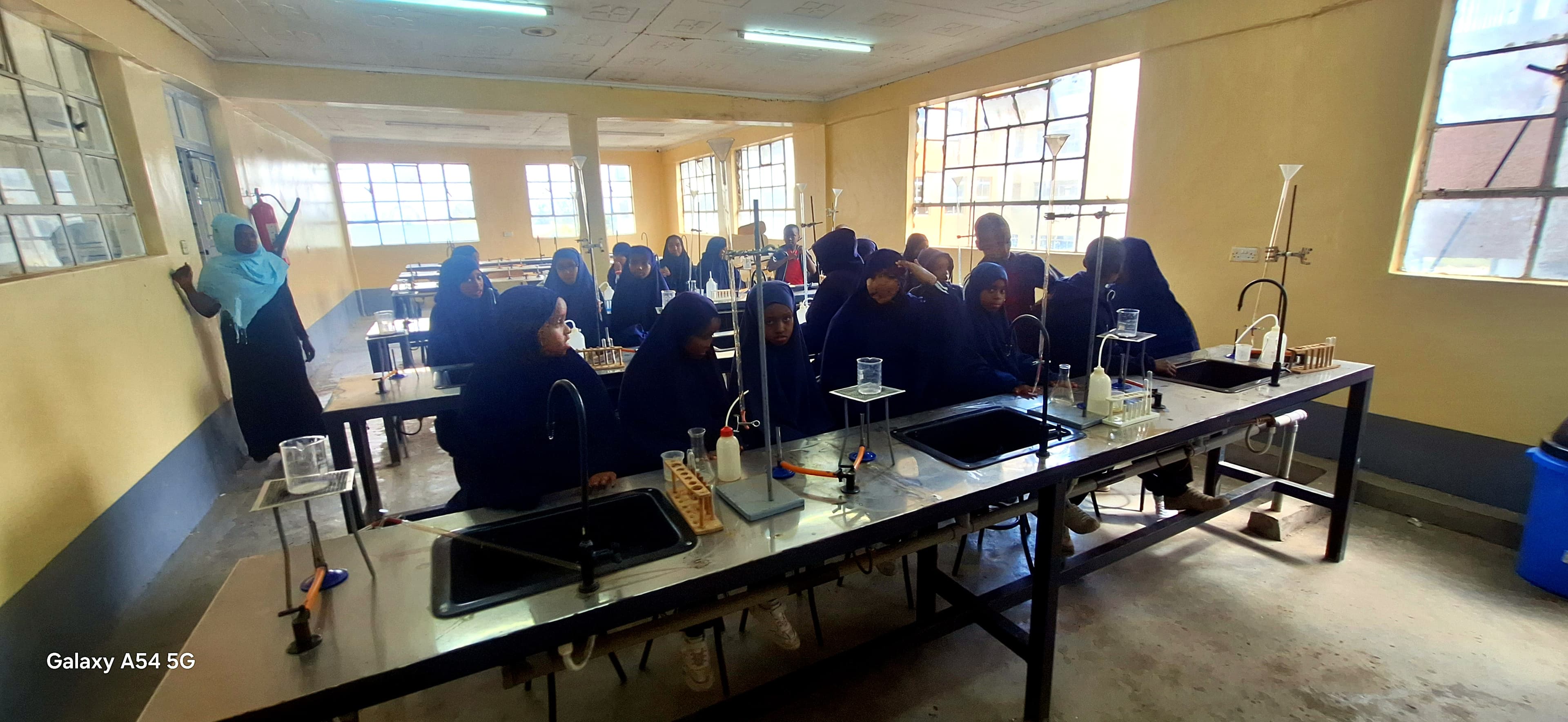 Students learning in groups